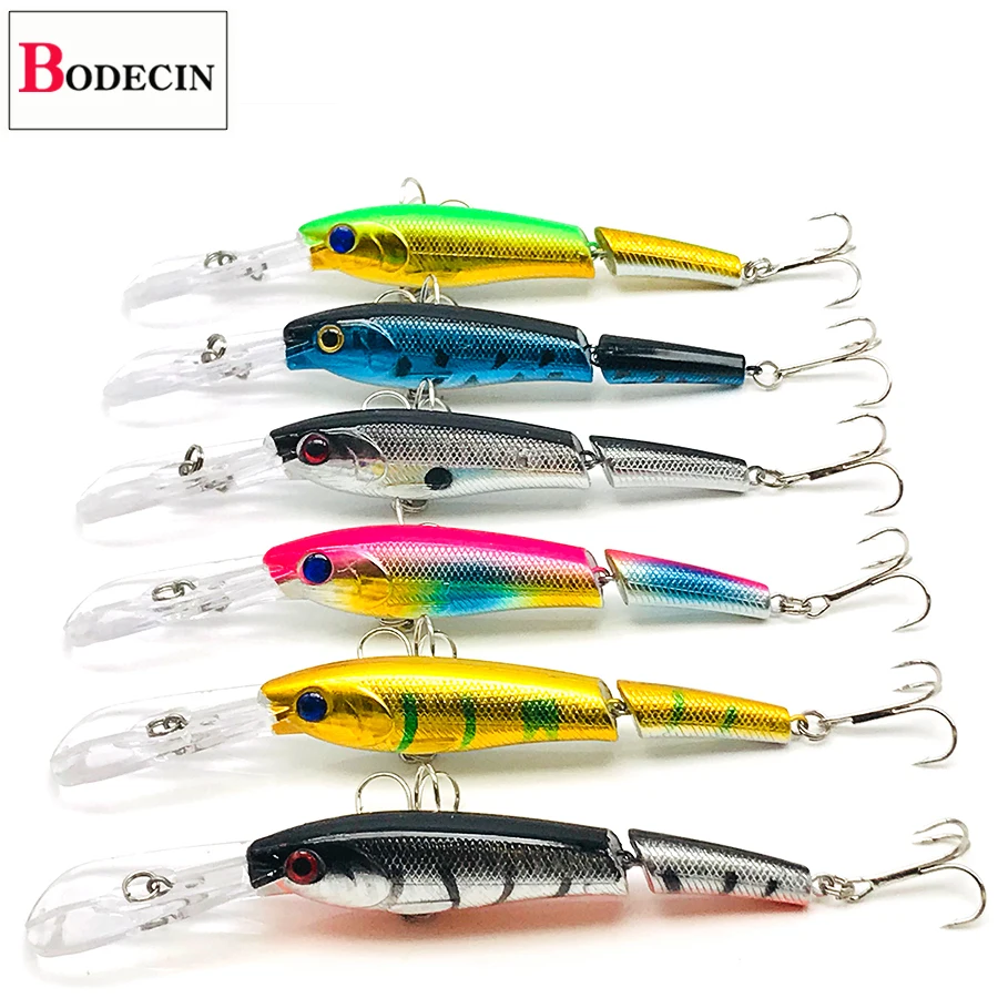 Cebo Artificial grande/falso para pesca, aparejos de pesca de trucha, Swimbait, Jerkbait, Wobbler, curricán, Lucio, pececillo duro, señuelo de mar, 1 piezas - imagen 2