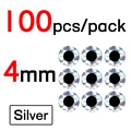 4mm Sliver 100pcs