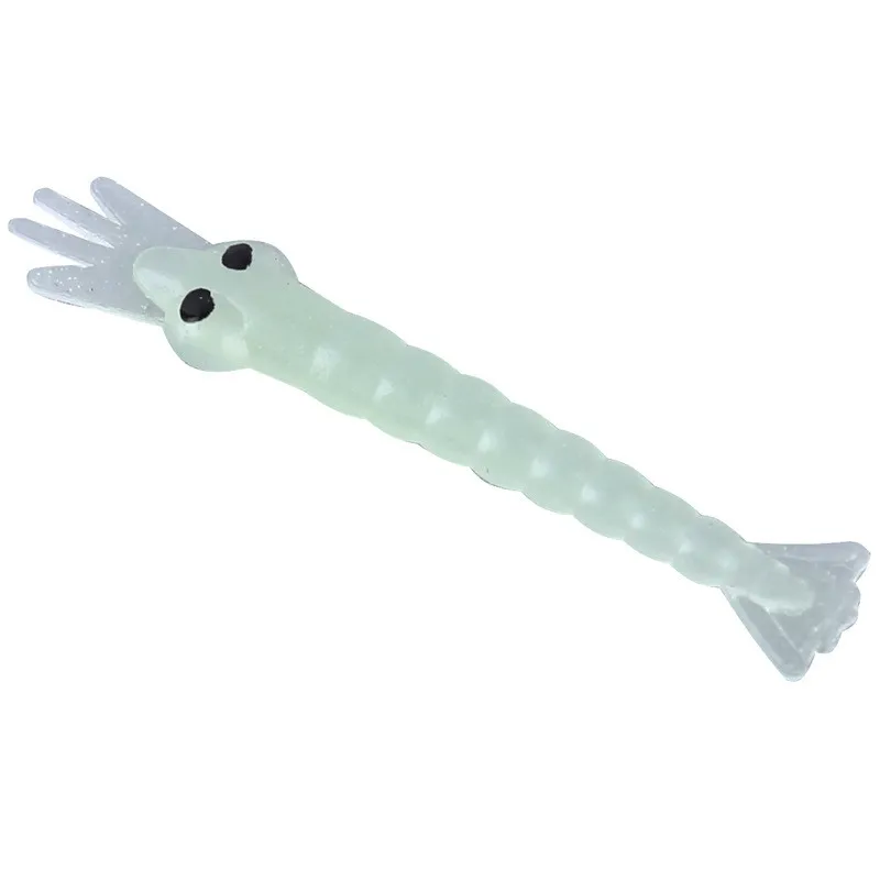 100 unids/lote de señuelos blandos de 4cm y 0,25g, cebo Artificial luminoso Para Camarón, Anzois Para Pesca, señuelo de cuchara de calamar, aparejos de Pesca - imagen 5