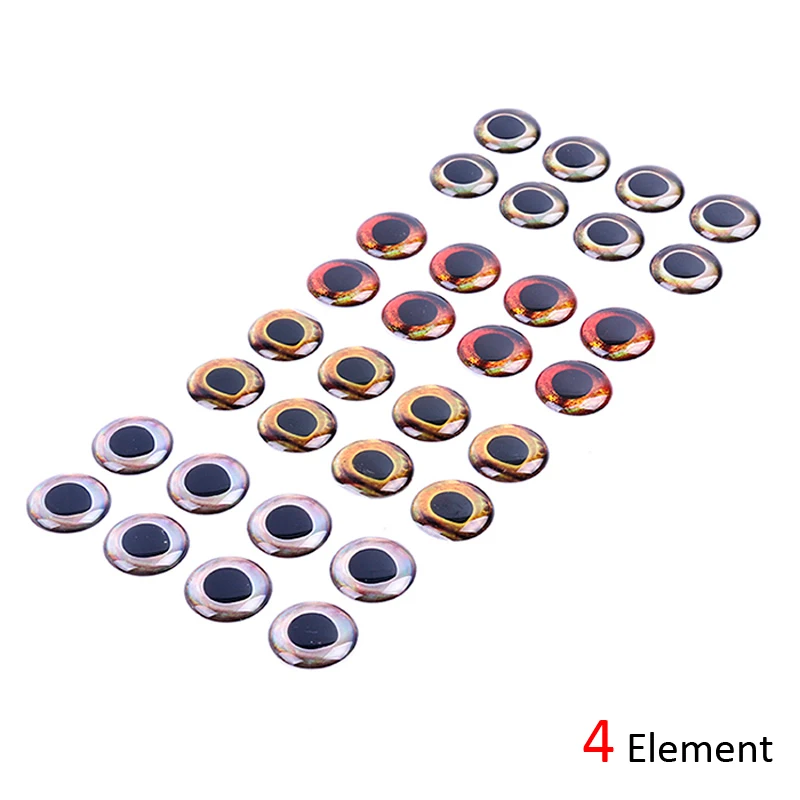 ICERIO anzuelos holográficos 3D 4D - Ojos epoxi para mosca - imagen 4