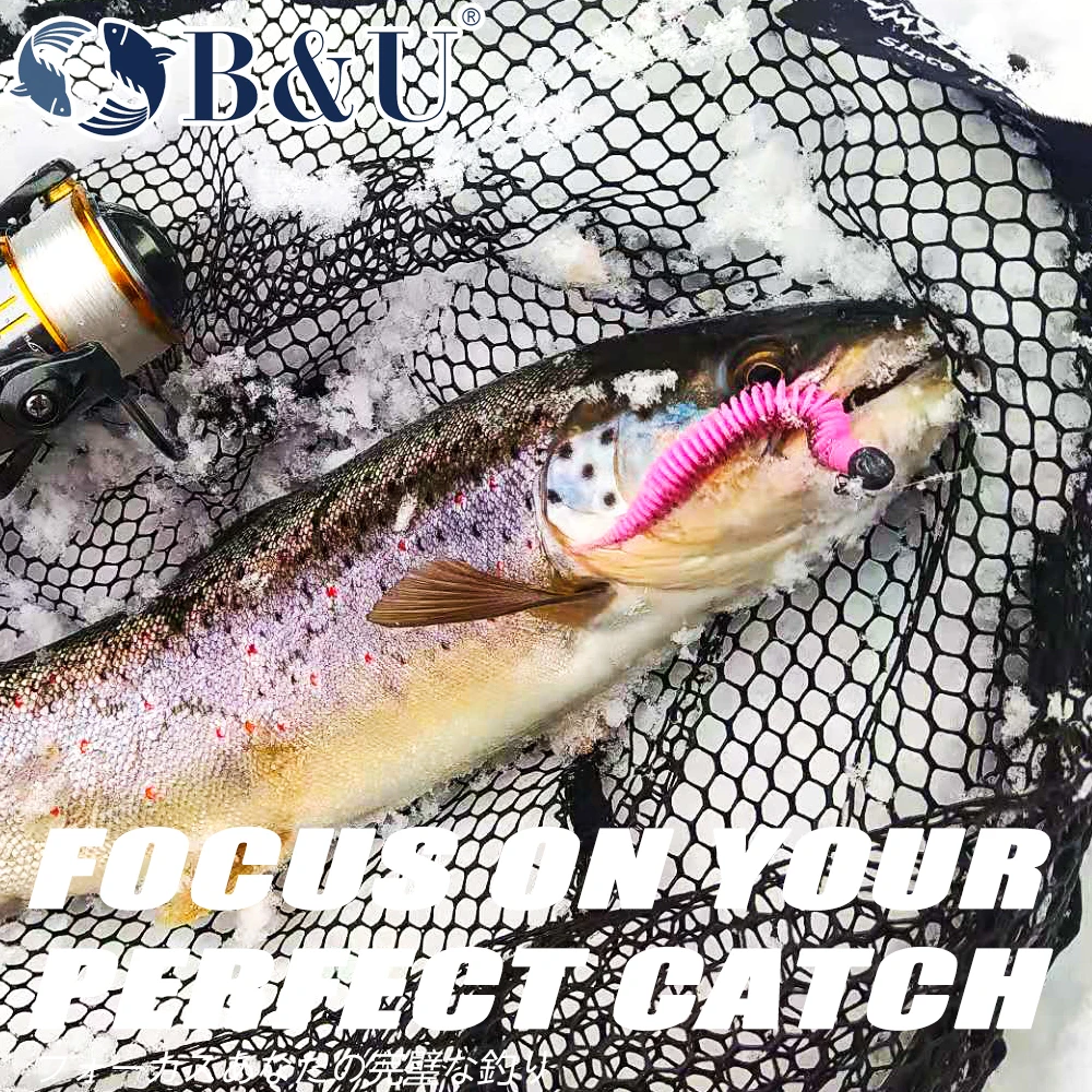 B & U-señuelo de pesca brillante de 80mm, señuelo suave, gusano, sábalo, cebos de silicona, larva, Wobblers, Lucio y lubina, Swimbait, señuelo Artificial souple - imagen 3