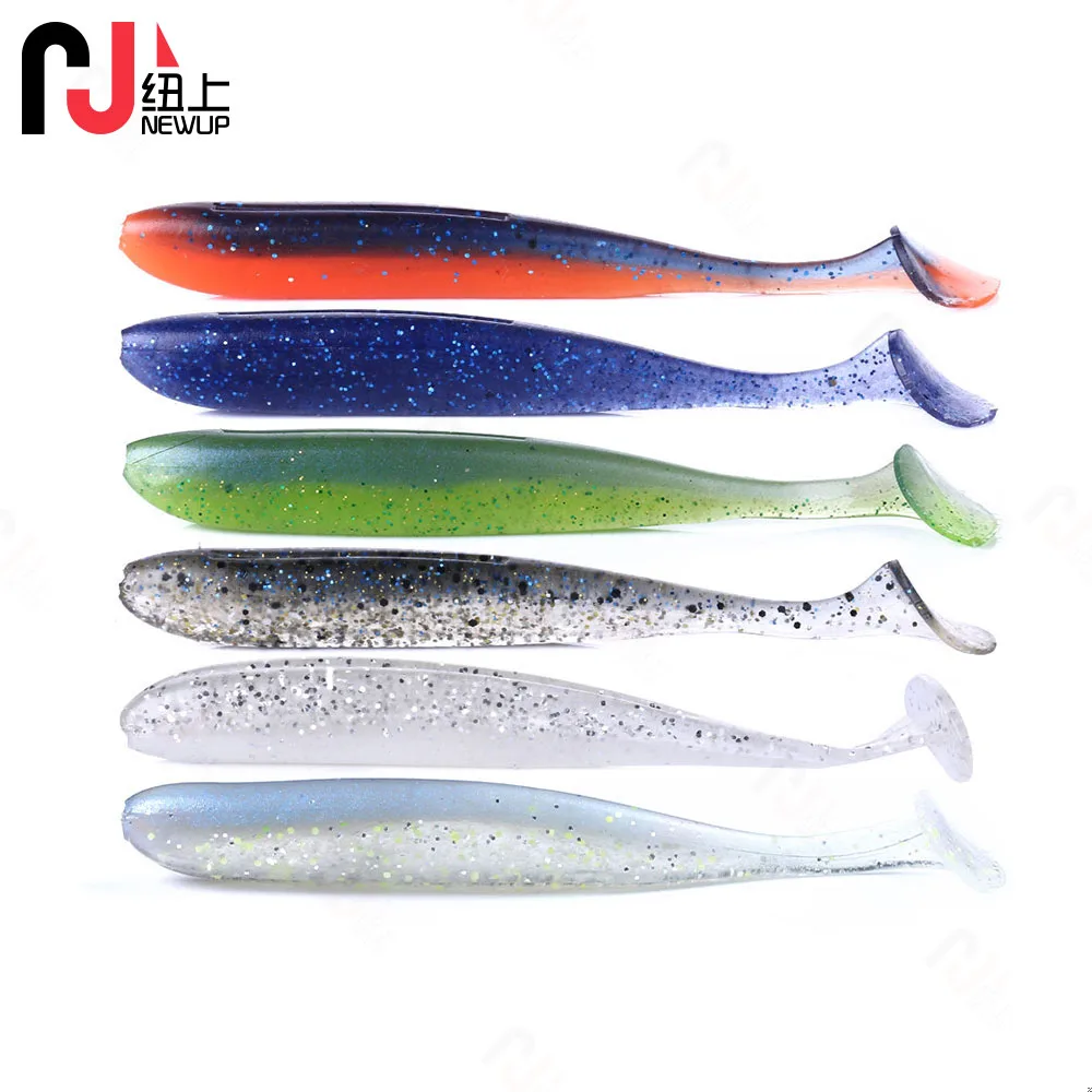 Newup-señuelo de pesca suave, gusano con caja, cebo de silicona, Swimbait, 10cm-5,4g, juego de Wobbler, 30 unidades por lote - imagen 5