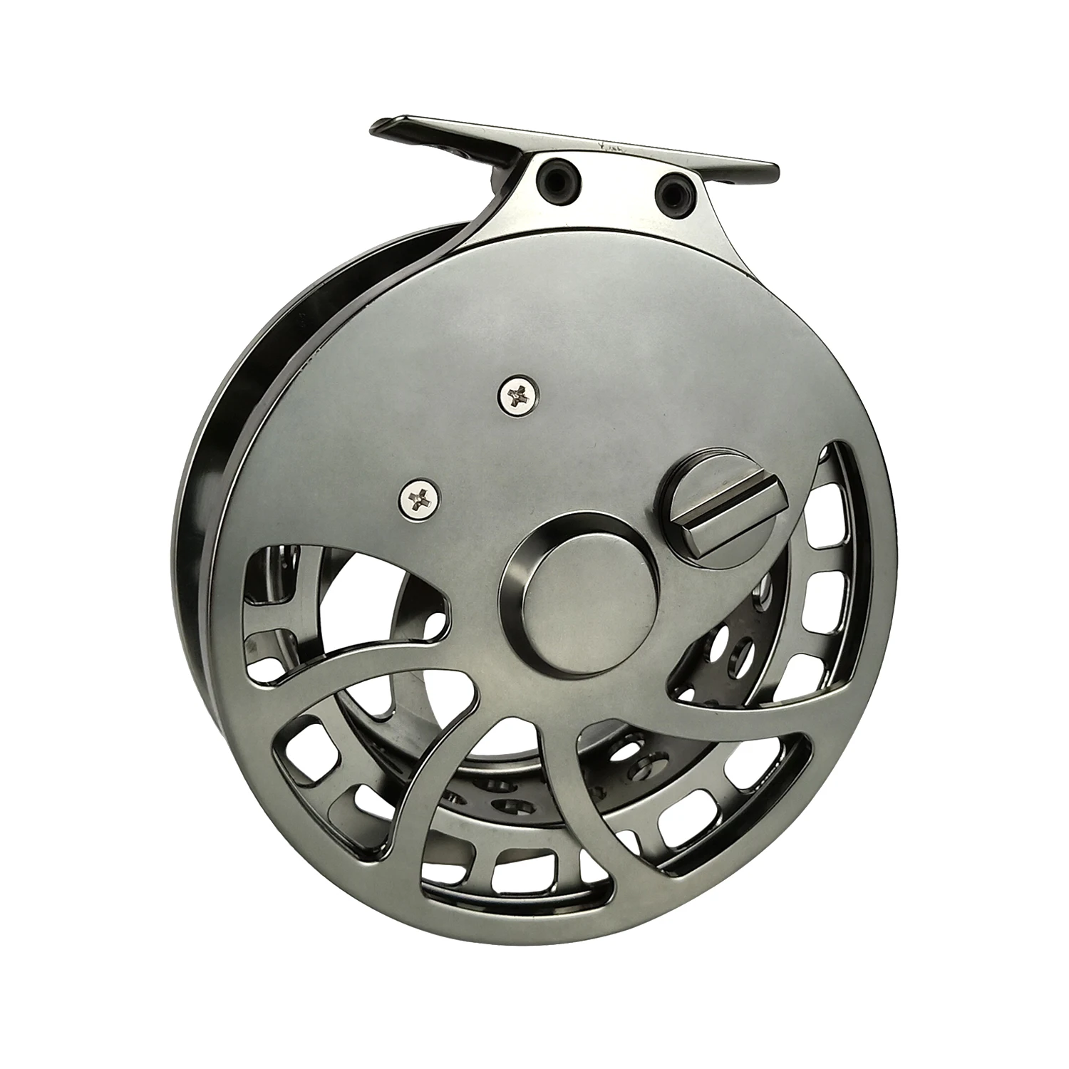 Aventik-carrete flotante de pesca con mosca, accesorio CNC de corte mecanizado, Pin central, pies altos, cabeza de acero para salmón, superligero, nuevo