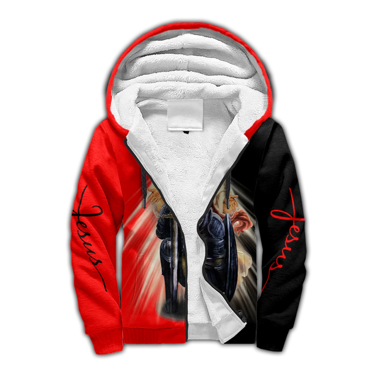 Sudadera con capucha 3D Jesús Caballeros Templarios – JH02 - imagen 2