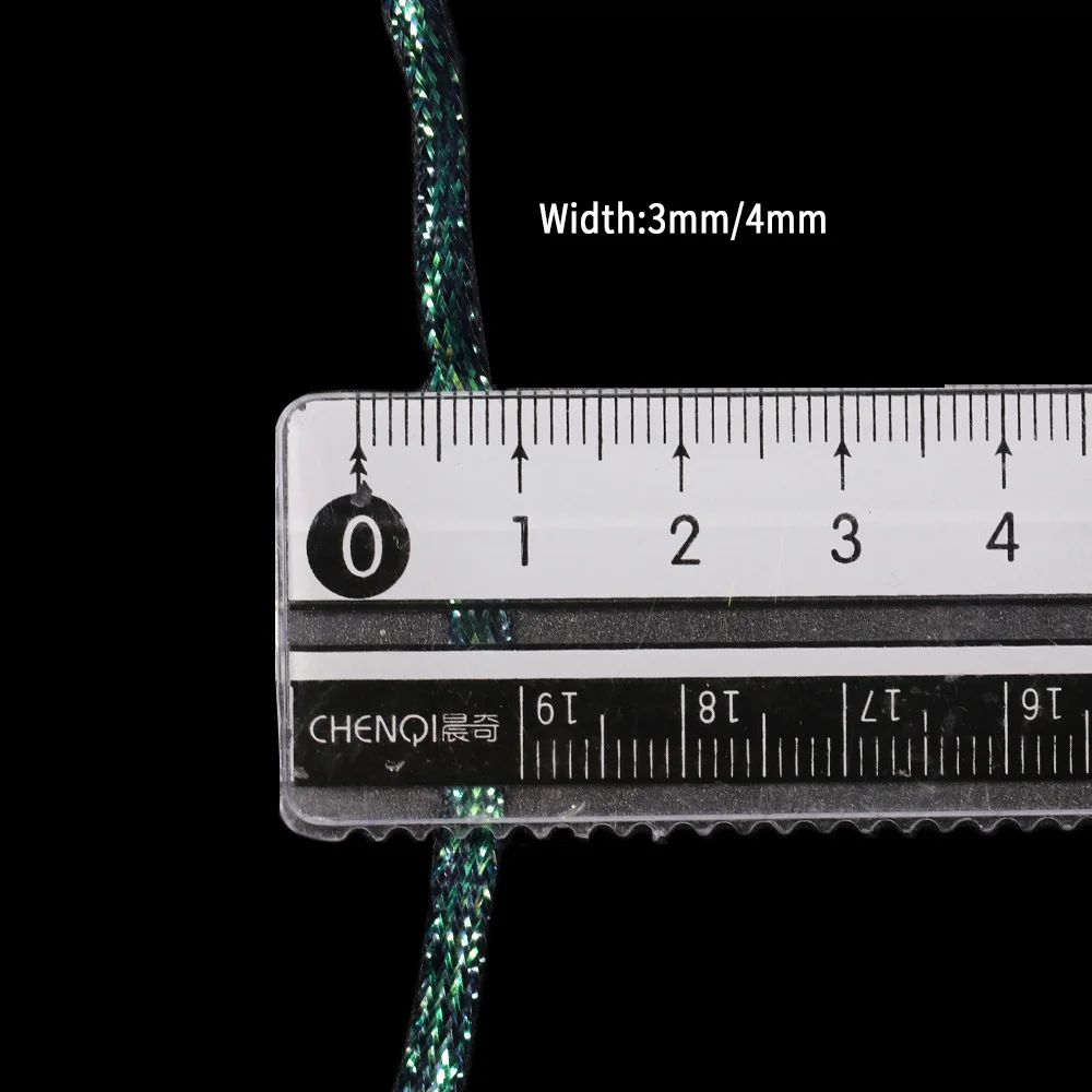 ICERIO 2 bolsas de cinta trenzada de diamante plano de 3mm y 4mm, Material de atado de moscas de Color UV para atar camarones, Scud, moscas emergentes de Ninfa, moscas de agua salada - imagen 2