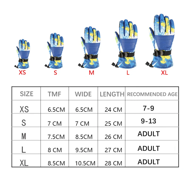 Guantes de esquí profesionales para hombre y mujer, manoplas calentadas para esquiar, montar en bicicleta, Snowboard, moto de nieve y pantalla táctil, Invierno - imagen 4
