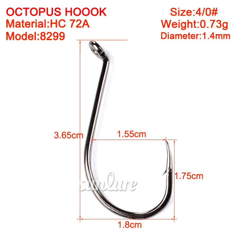 Gancho de púas grande de aleación de acero de alto carbono para pesca en agua salada, lancha de pesca en lago, océano, Japón, 10-20 piezas - imagen 5