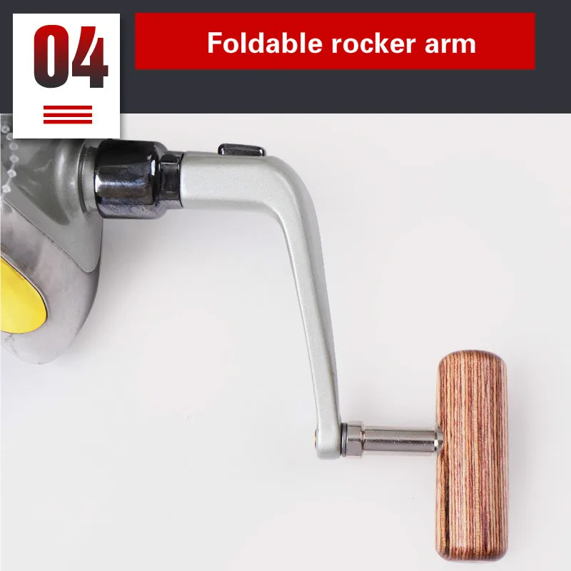 Carrete De Pesca giratorio con Ratio De engranaje 5,0: 1, arrastre máximo De 8KG, bobina De Metal para agua dulce y salada, rueda De arrastre - imagen 5