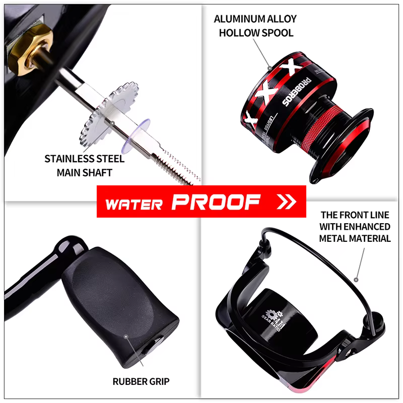 Carrete Spinning Metal PROBEROS para pesca en agua salada - imagen 4
