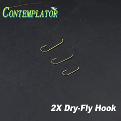 Dai-Riki Dry Fly anzuelos mosca seca forjados ojo doblado cuerpo largo