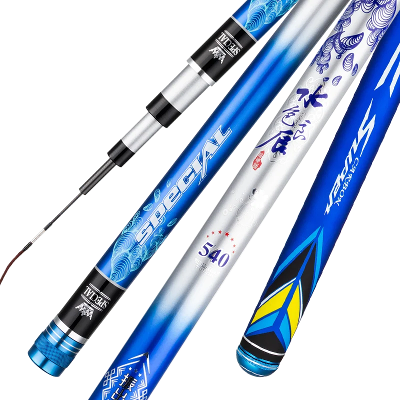 Caña De pescar ultraligera para carpa, caña De pescar De fibra De carbono, telescópica, para deportes al aire libre, 3,6 M-8,1 M - imagen 2
