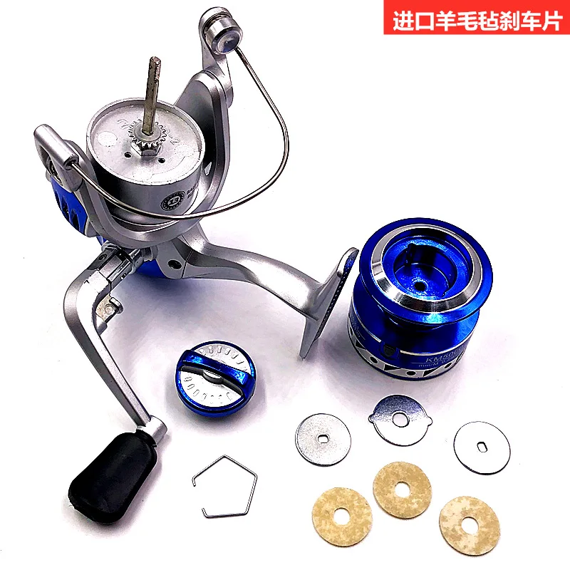 Carrete de barco de pesca de Metal, rueda giratoria, máquina de tambor - imagen 5