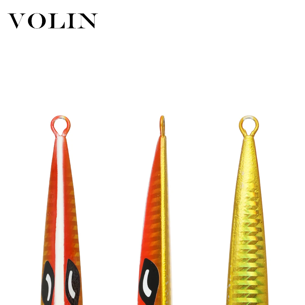 VOLIN-señuelo de pesca de lubina Artificial, cebo de Metal de fundición a tierra, Jigging lento, 1 unidad, 150g, 200g, 250g, 300g, 400g - imagen 4