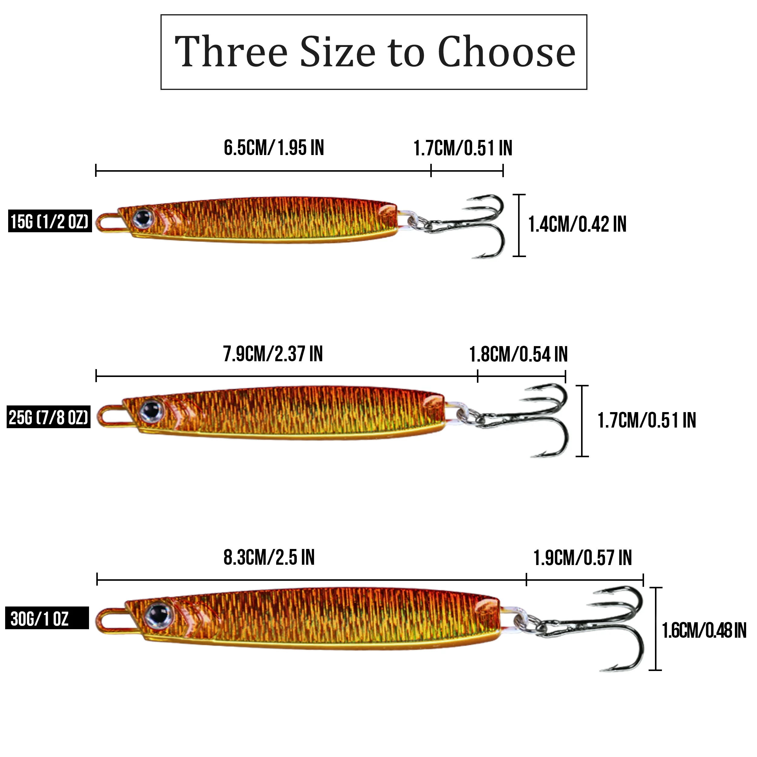 Señuelo de Metal para pesca de lubina, cebo Artificial de lanzamiento lento, cuchara para Jigging, aparejos de pesca de lubina, 15g, 25g, 30g, 1 unidad - imagen 2