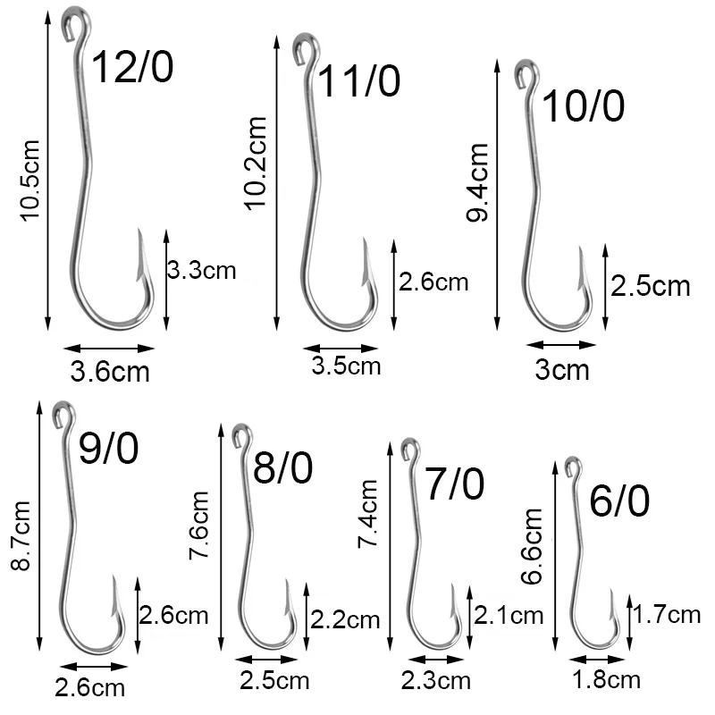 50 Uds. Anzuelos de pesca de Anguila de acero inoxidable, manivela afilada, anzuelo de vástago largo, anzuelo compensado, anzuelos para pesca de lubina peluda - imagen 2