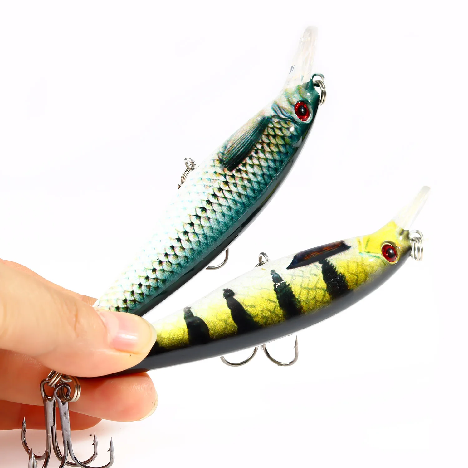 PROXPE-SEÑUELOS DE Pesca DE pececillos, anzuelos duros duraderos de 11cm y 13,4g, cebo Crankbait, aparejos de Pesca de calidad profesional, SwimBait - imagen 4