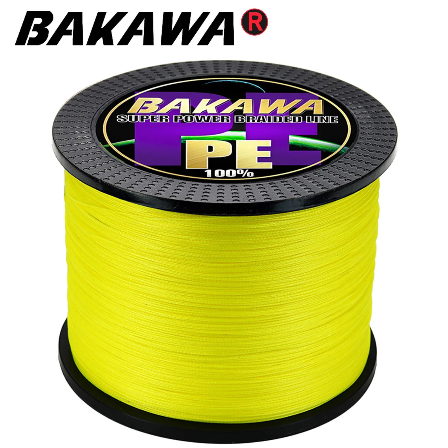 BAKAWA 4 hebras 300M 500M 1000M hilo de pescar trenzado multifilamento Multicolor carpa mosca alambre Japón extremo PE Spinning X4 amarillo - imagen 4
