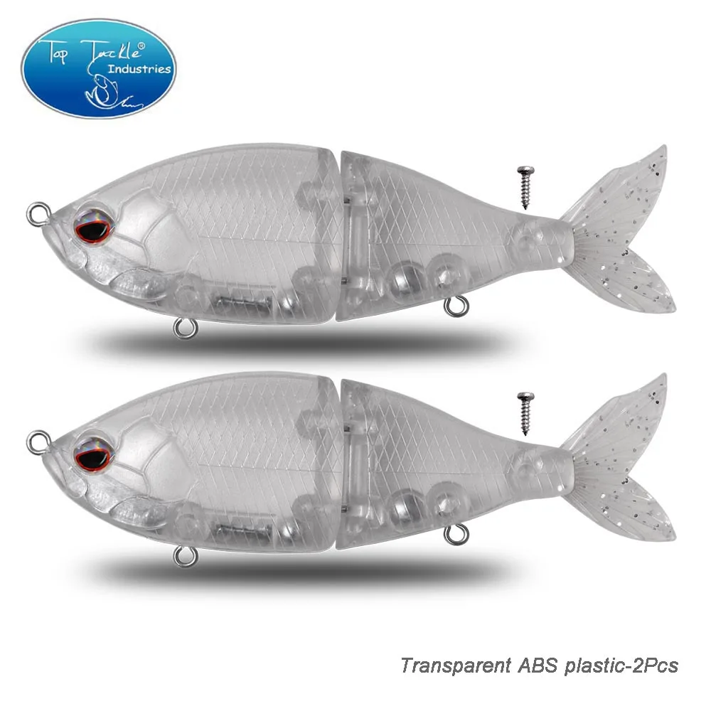 Swimbait sin pintar, cebo articulado DIY, 150mm, 55g, señuelo de pesca de hundimiento lento con cola suave, plástico ABS, señuelo Artificial CF, cebo duro - imagen 3