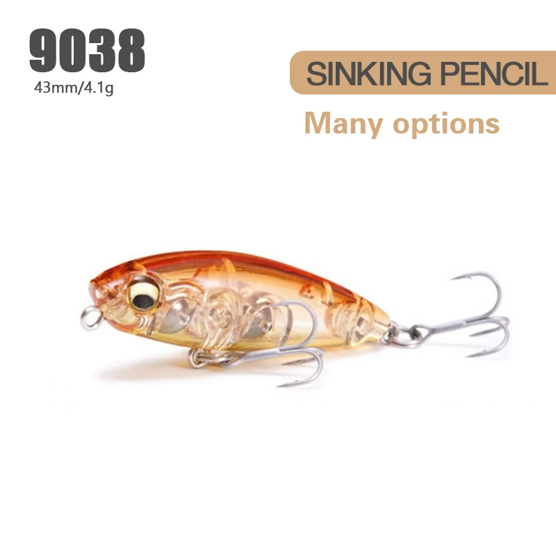 Señuelo de pesca de lápiz 2021, peso de 4,1g, 43mm, accesorios de pesca de invierno, anzuelos artificiales, productos de cebo, señuelos de Lucio, peces de carpa - imagen 3