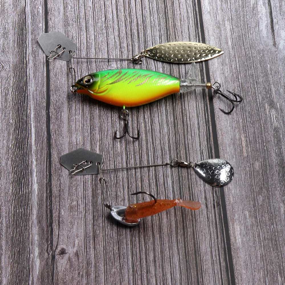 JOHNCOO-aparejo de cuchara de pesca, Kit DE FABRICACIÓN de señuelos, hojas de Colorado, Spinnerbait, DIY, Conjunto Giratorio, lubina, Lucio - imagen 5