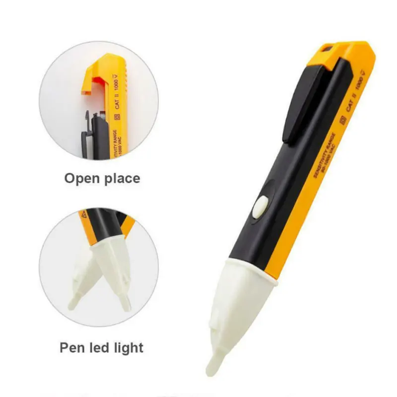 Bolígrafo de prueba inteligente sin contacto, con iluminación LED, cable de fuego, sonido y alarma de luz, pluma de seguridad a prueba del Sensor - imagen 5