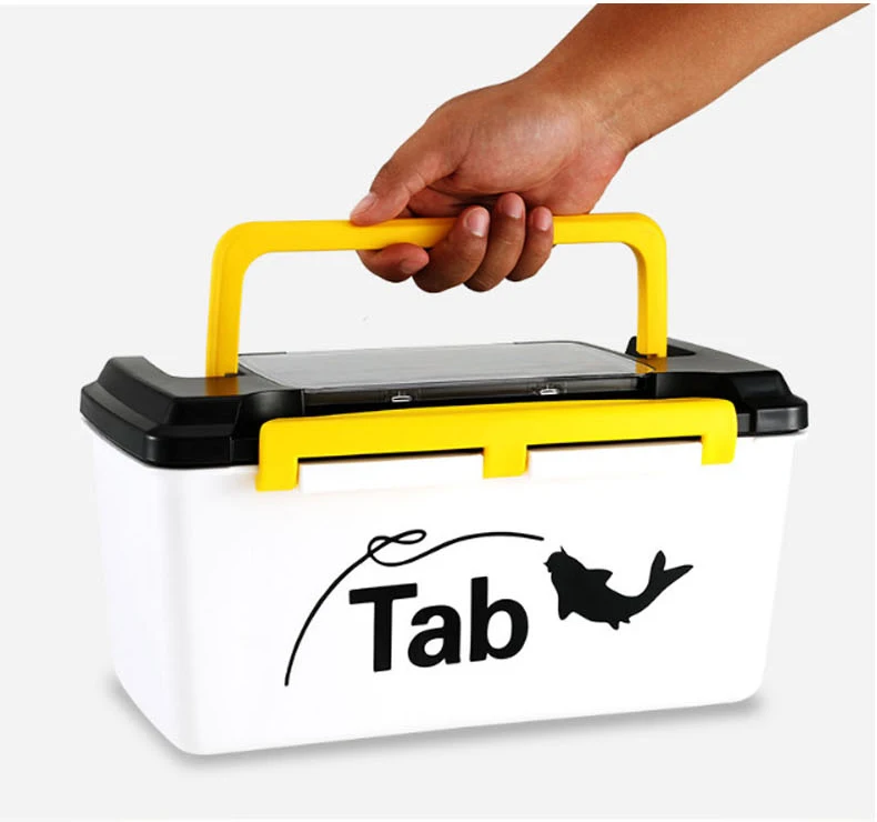 una caja de aparejos portátil diseñada para entusiastas de la pesca