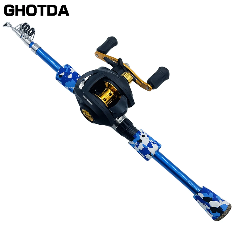 Caña de pescar de fibra de carbono súper dura, pesca en barco, cebo con mosca, Juego de pesca de carrete de alta calidad, 1,3 m-1,8 m, izquierda/derecha - imagen 2