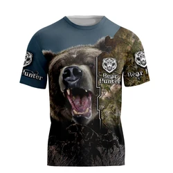 Camiseta estampada fauna salvaje verano casual unisex