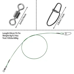 Líder acero 50cm giratorio anticorte para carpa