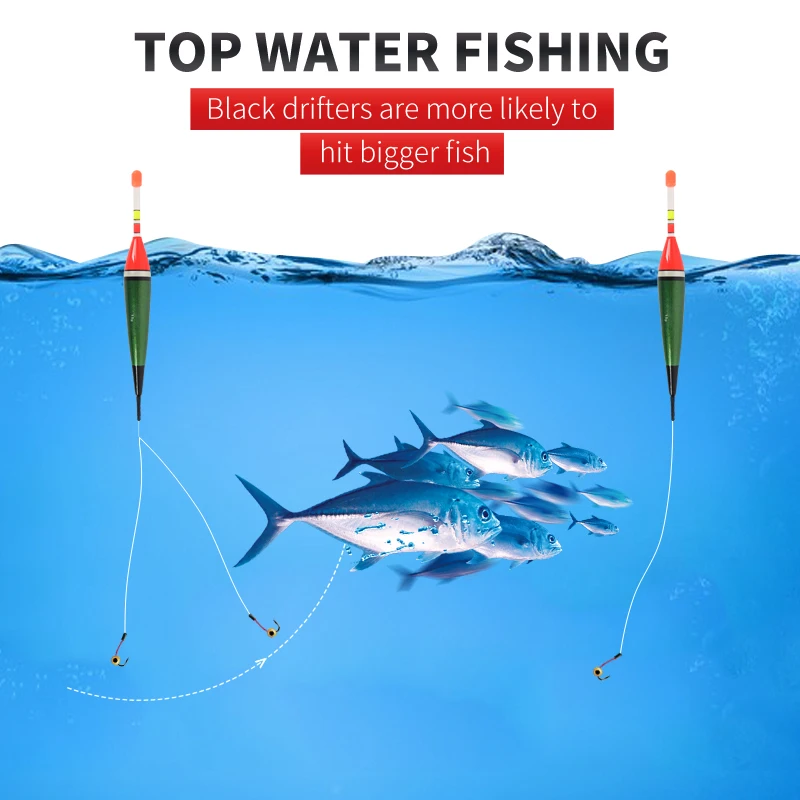 ORJD 3/4/5 unids/pack pesca flotadores con luz Multicolor 2g 4g 5g 6g 7g 8g 9g 10g 13g 15g 20g de Balsa Material corcho de pesca boyas - imagen 3