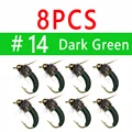 8pcs sz14 Dk Gn