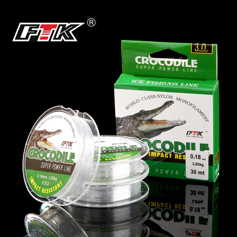 FTK-sedal de pesca en hielo de nailon japonés, 0,08 MM-0,25 MM, 2,9-12,5 LB, monofilamento súper suave, accesorios de invierno - imagen 2
