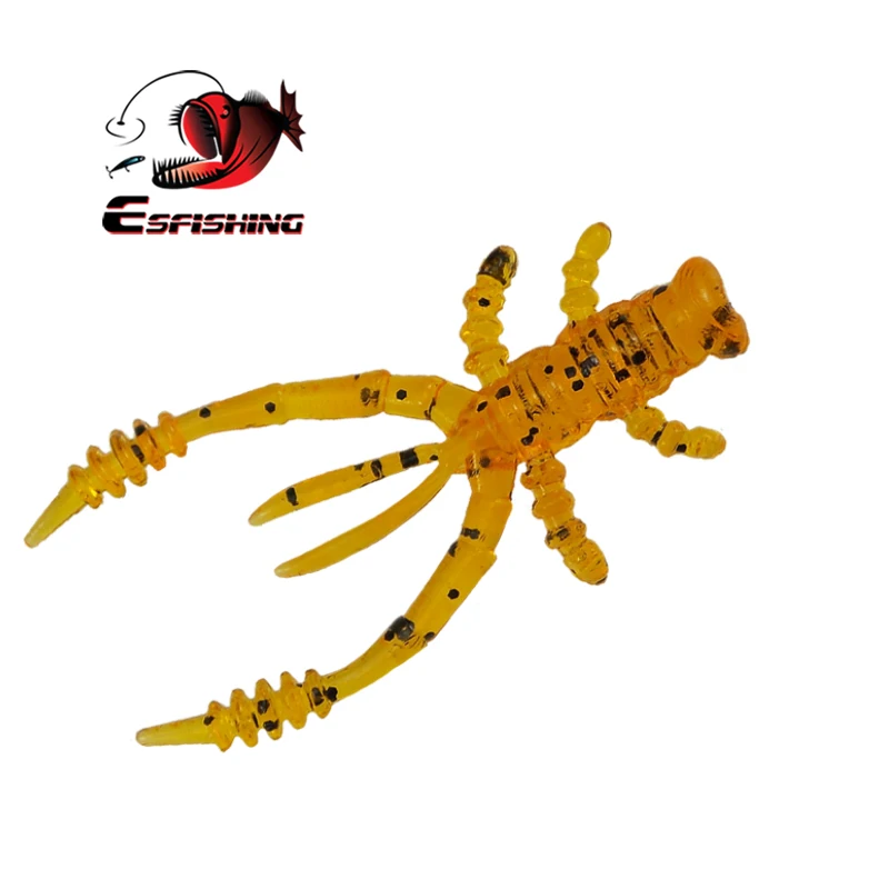 KESFISHING cangrejo 45mm 0,8g cebo de Pesca en hielo Isca Artificial Pesca señuelos blandos Jigging invierno para lubina Pike trucha muchos colores - imagen 2