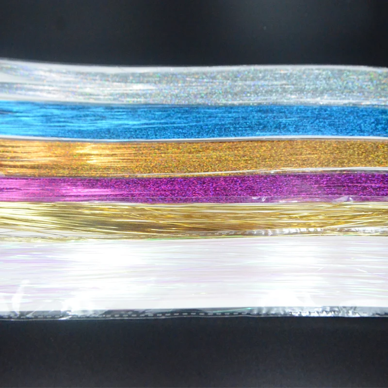 Consolador con brillo para pesca con mosca, 12 bolsas, cuerpo de Ninfa, 12 colores combinados, de cristal brillante oropel, materiales de pesca con mosca - imagen 5