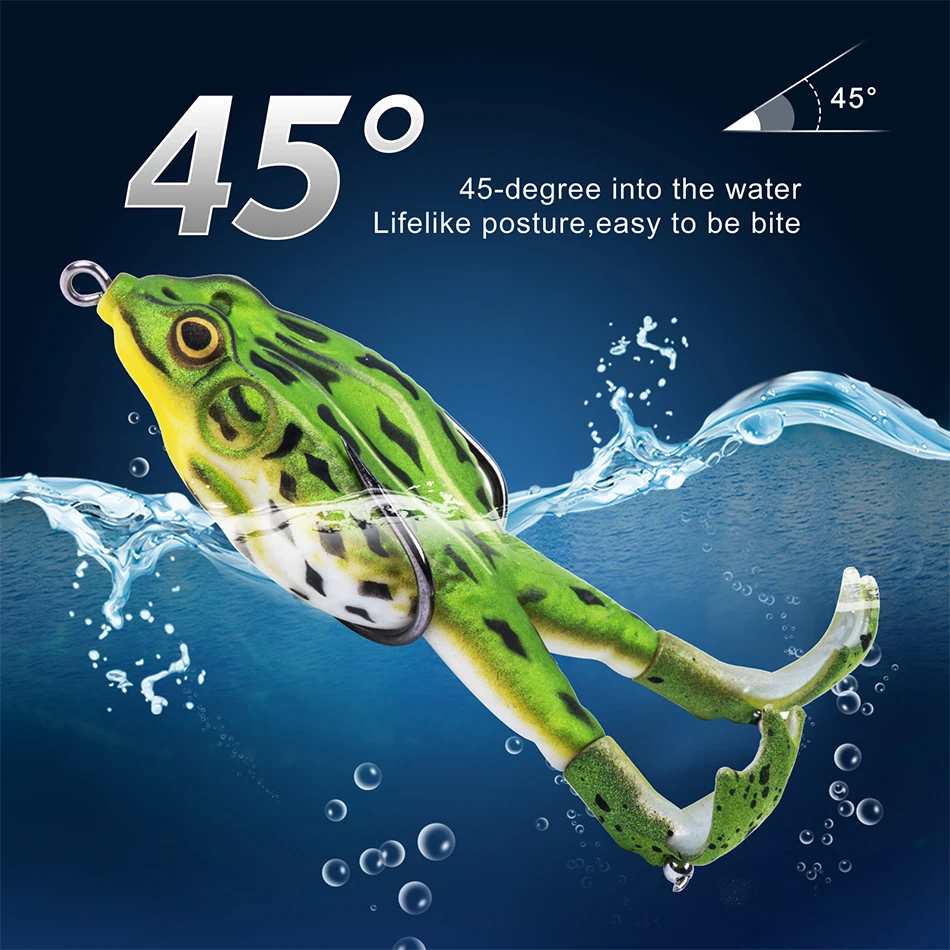 Experimente la emoción de la pesca con nuestro cebo de 45 ° diseñado para el movimiento realista y las picaduras fáciles