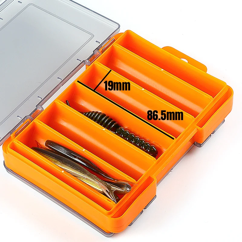SUPERCONTINENT estuche Reversible para señuelos, caja de almacenamiento de plantilla de cebo de plástico de doble cara, accesorio de aparejos de pesca de alta resistencia, 12 y 14 habitaciones - imagen 4