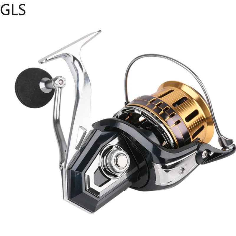 2023 NEW No Gaps Fishing Reel 4.1:1 Gear Ratio Metal Spool Metal rocker 5+1Ball Bearings Spinning Fishing Reel - imagen 4