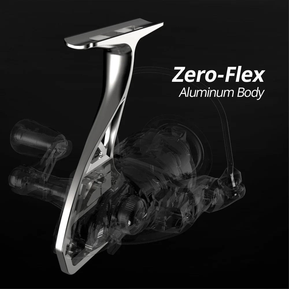 KastKing-carrete de pesca giratorio Megatron, bobina de fibra de carbono, arrastre máximo de 18KG, 7 + 1 rodamientos de bolas, de aluminio, para agua salada - imagen 4