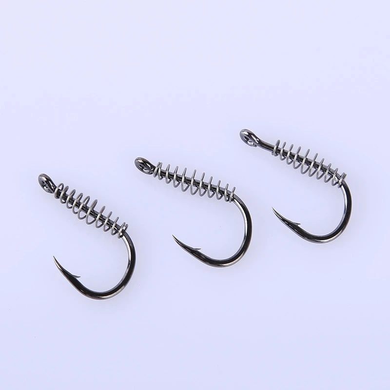 Anzuelos de pesca de resorte, accesorios de pesca con mosca, 10 unidades - imagen 5