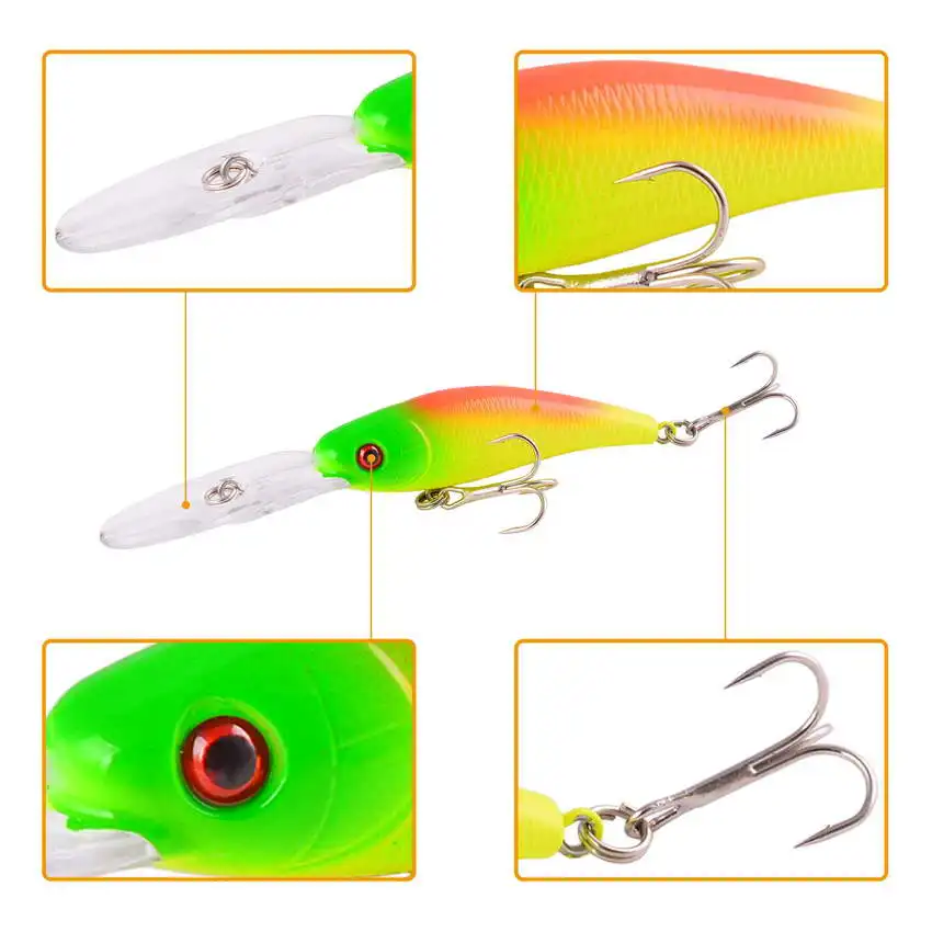 Señuelo de pesca Artificial, cebo duro de plástico, 8 piezas, 10,2 cm, 9,4g, Swimbait, Wobbler, Japón - imagen 4