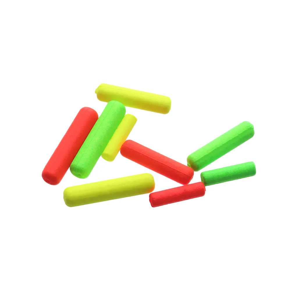 Flotadores de espuma de pesca, bolas ovaladas, cuentas, indicador de peso ligero, bolas de pescado, accesorios de pesca, 50 unids/bolsa - imagen 2