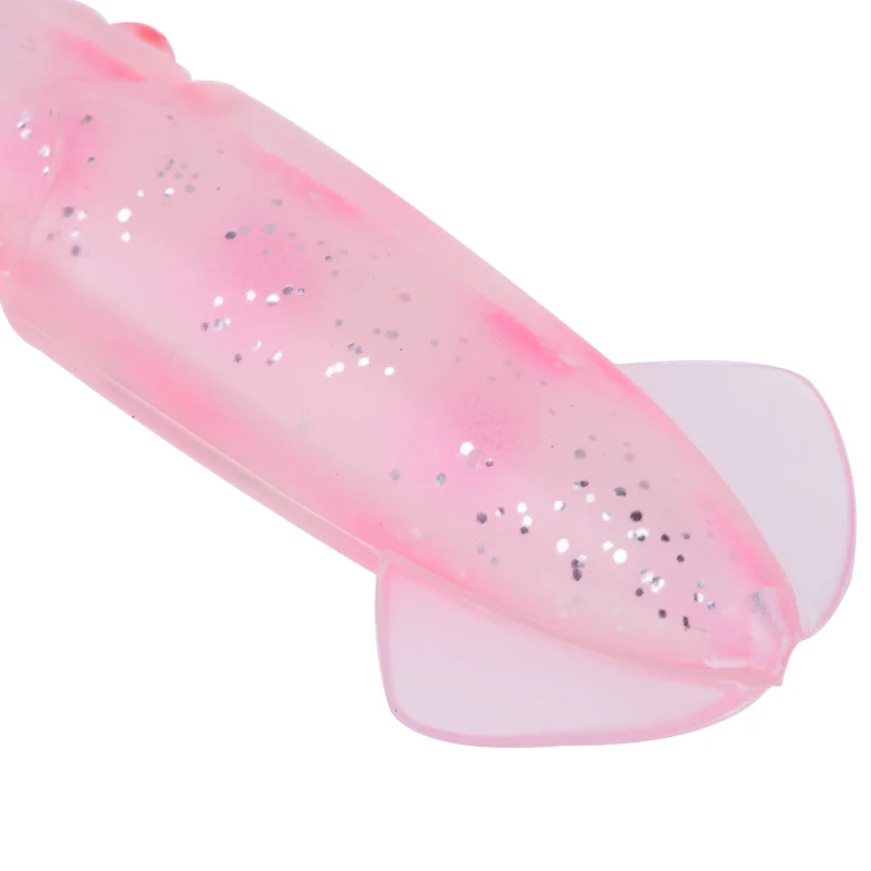 1 Uds. Señuelos blandos con falda de calamar y pulpo, 12cm, 11,5g, Pesca en el mar, Wobblers nocturnos, cebos de goma artificiales brillantes para atún Sai Pesca - imagen 5