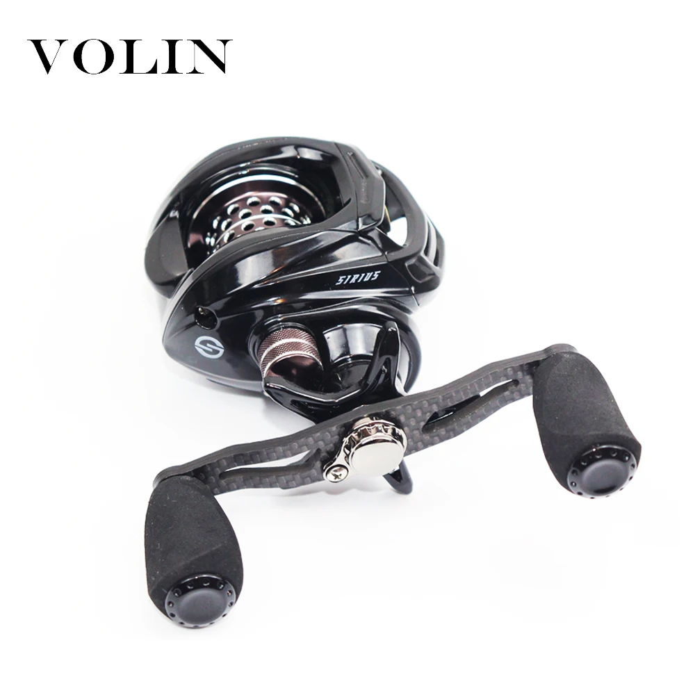 Volin-carrete de pesca Baitcasting BFS, sistema de freno magnético, arrastre máximo 4KG, 17 + 1 BB 6,3: 1, Japón NMB BB para perca de trucha, Lucio - imagen 3