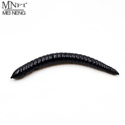 MNFT Gusanos de Pesca Bronce Negro – Señuelo Suave para trucha