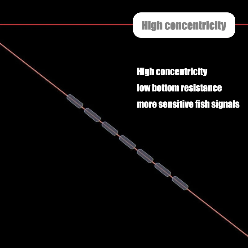 PRO BEROS 300 Uds. Tapón ovalado de silicona para frijol espacial Bobber profesión flotador de pesca resistencia antihebra sedal de pesca equipo de pesca - imagen 5