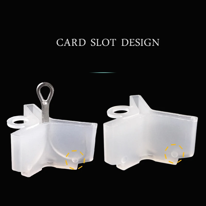 Accesorios ligeros con ranuras para pesca, herramienta protectora duradera, gancho hueco, agudos de seguridad, 50 unidades por lote - imagen 3