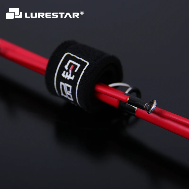 Lurestar-Correa de neopreno para caña de pescar, tirantes de amarre, accesorios de pesca, aparejos de pesca, 18cm, 2 unidades por lote - imagen 4
