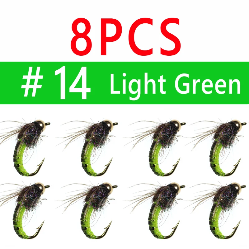 8pcs sz14 Lt Gn