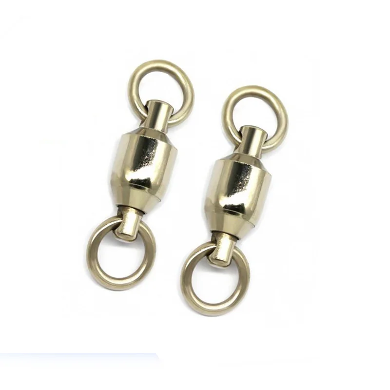 Conector de pesca de 10 piezas, anillo de conexión de cobre de aleación de rodamiento de 8 anillos - imagen 4