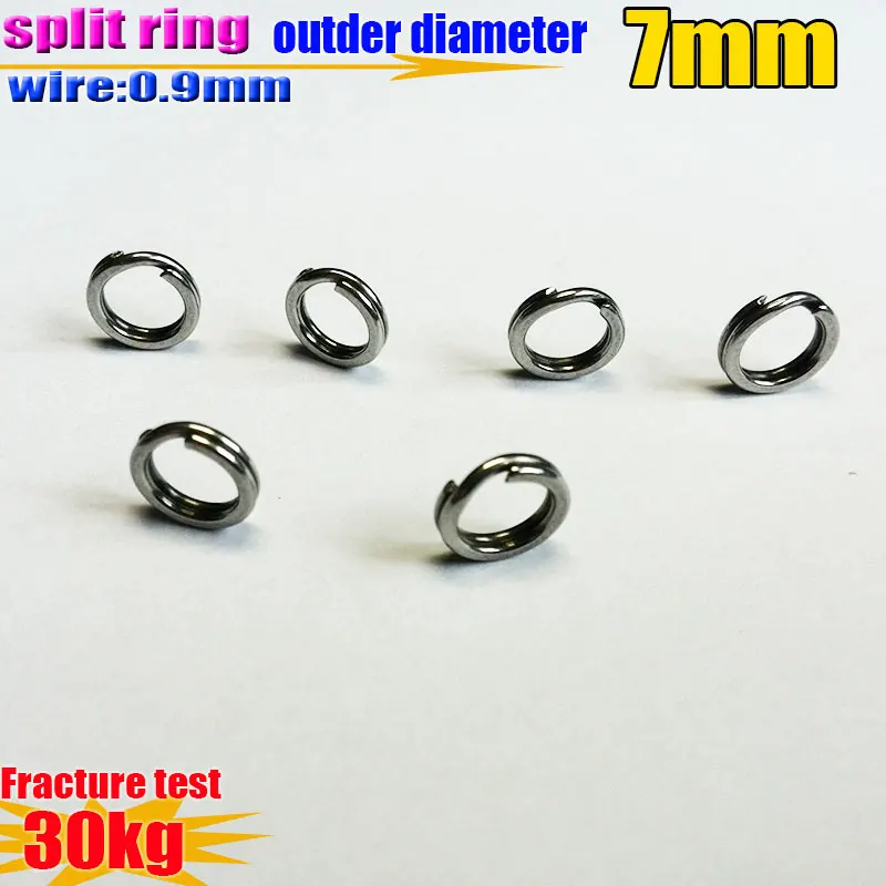 2025 nuevo anillo de señuelos de peces alambre aplanador 0,9mm * diámetro exterior 7mm Cantidad 500 unids/lote 304 acero inoxidable - imagen 4